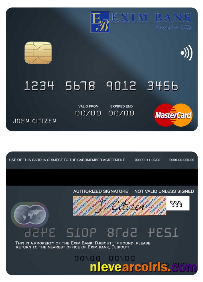 Djibouti Exim Bank mastercard